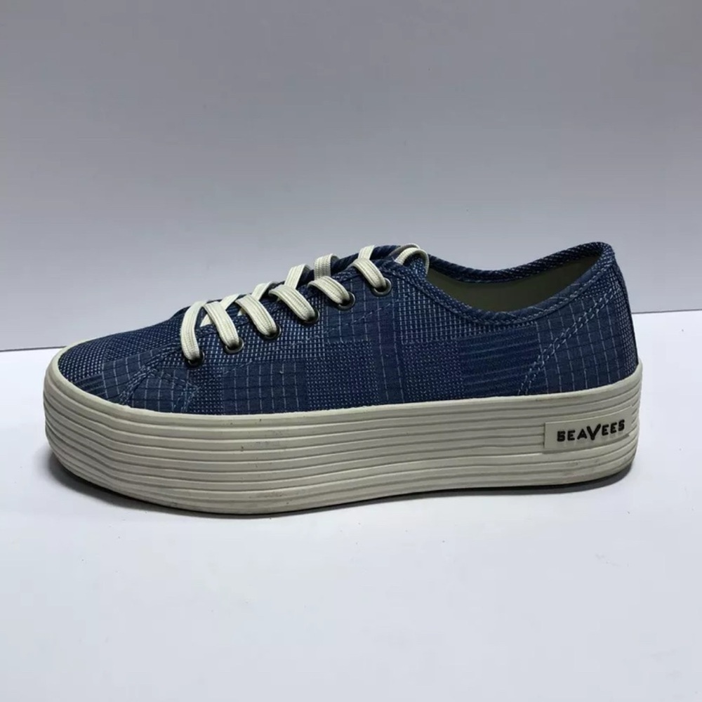 SeaVees Womens Monterey Sneaker Blue Size 7.5 M